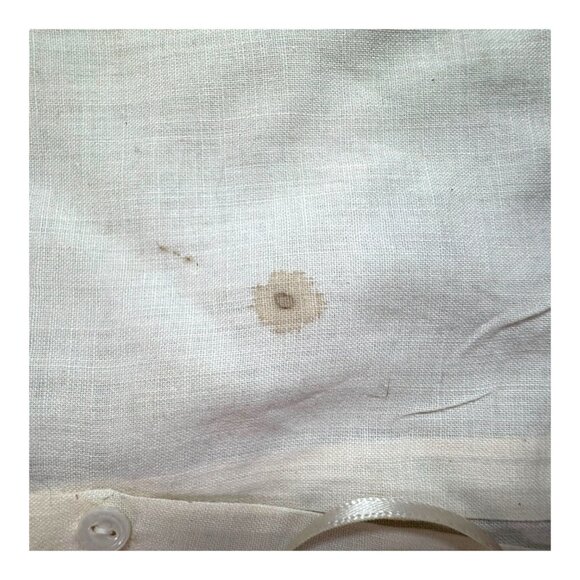 Vintage Made in Phillipines Handmade Baby Vest Shirt Button Up & Bonnet Set READ - Picture 5 of 5